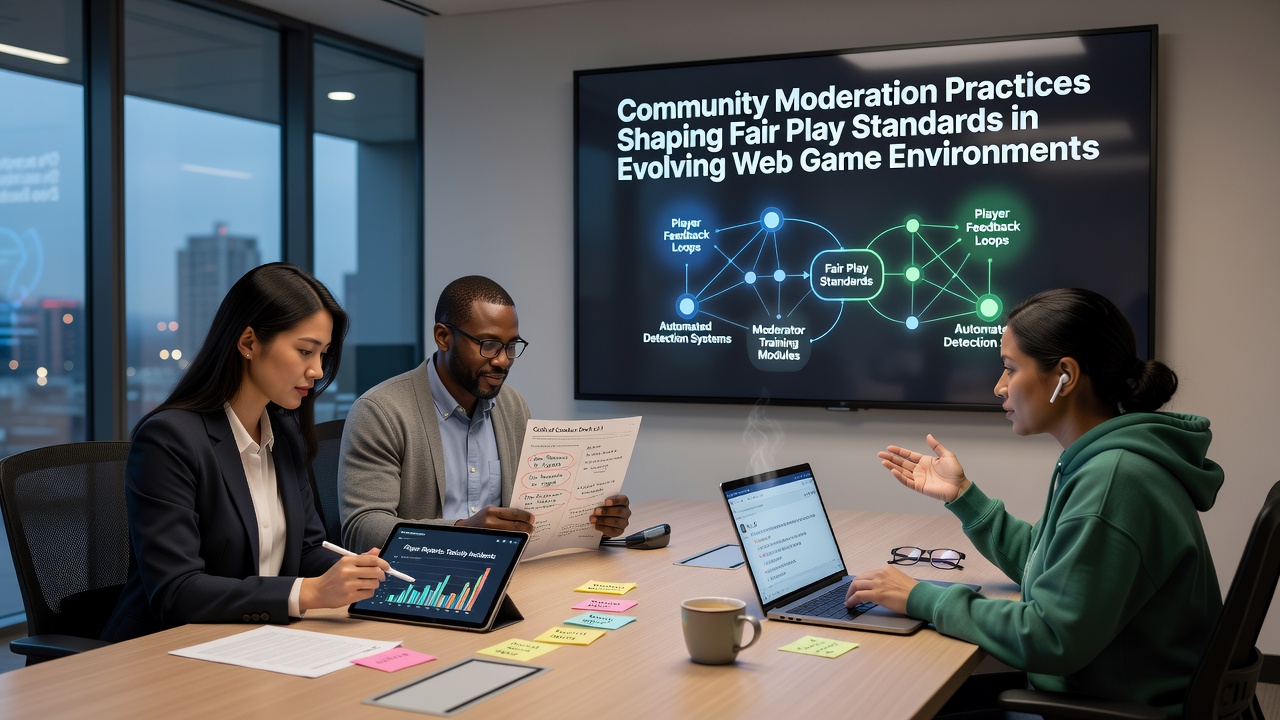 Community moderators reviewing player reports in a web-based multiplayer game interface