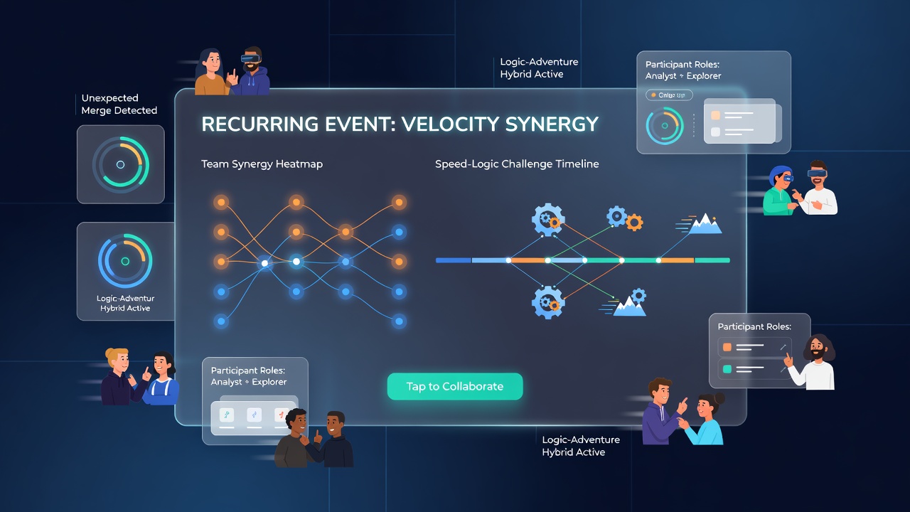 Players collaborating on a touch-optimized web portal during a speed-logic-adventure event